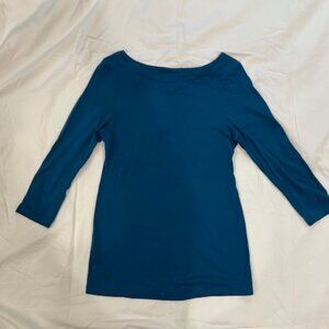 Ibex 3/4 Sleeve 100% Merino Wool Boat Neck Sweater, women's XS